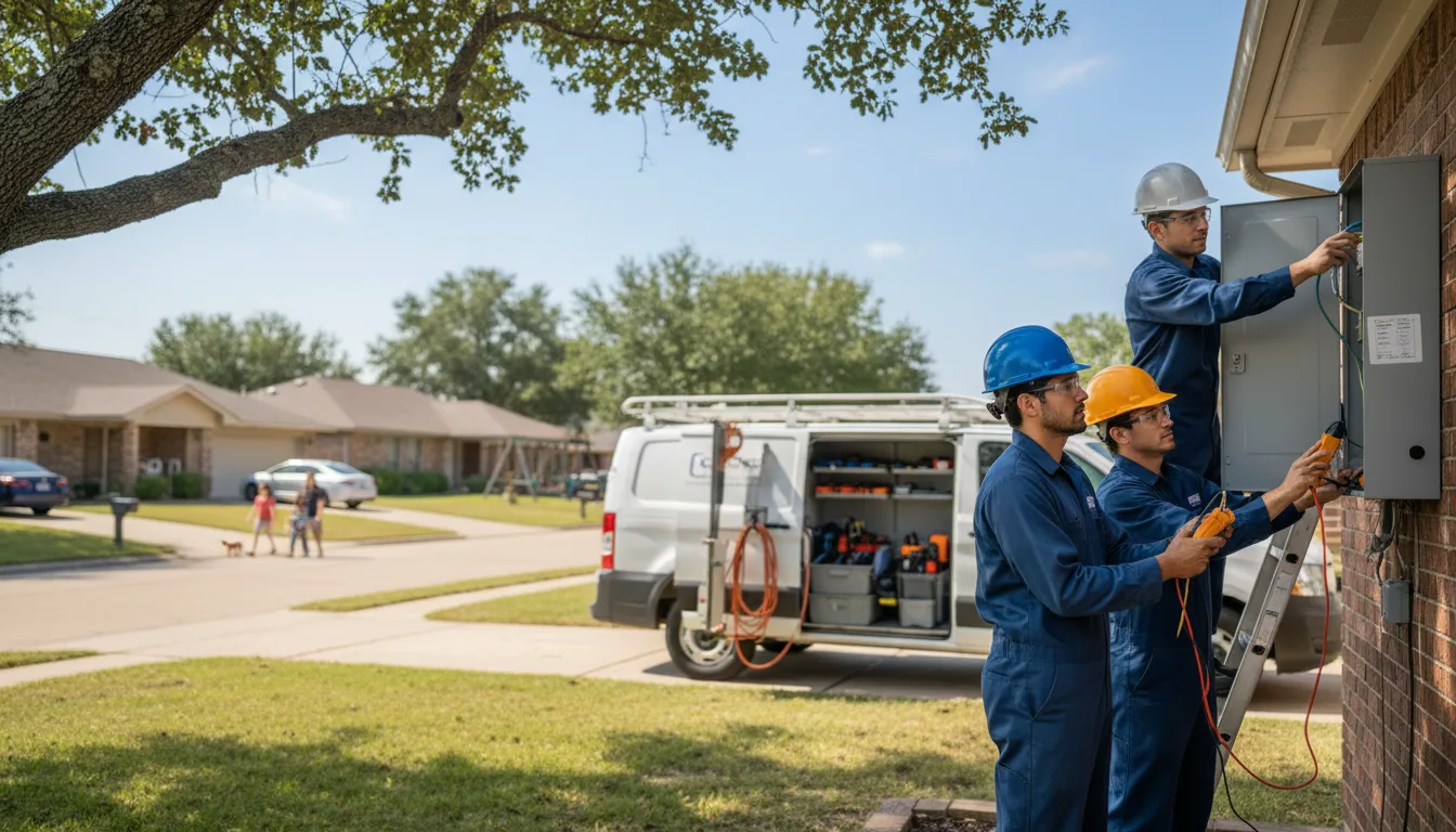 Certified electrician providing emergency electrical services in Leesburg, TX